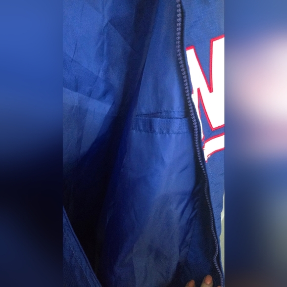New York Giants NFL Jacket Blue White - Picture 5 of 7